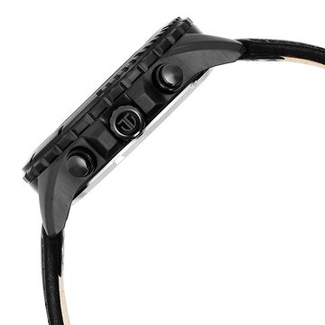 Titan Octane Classic Sporty Black Dial Chronograph Leather Strap watch for Men