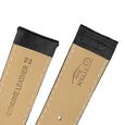 22 mm Black Genuine Leather Straps for Men - image number 4
