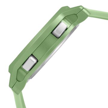 Fastrack Street Line Digital Dial Green Silicone Strap Watch for Girls
