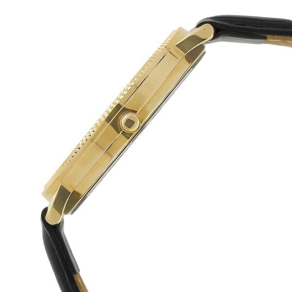 Titan Nebula Vintage 18k Gold Analog with Offset Seconds Leather Strap Watch for Men - image number 2