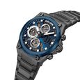 Police Multifunction Blue Dial Grey Stainless Steel Strap Watch For Men - image number 3
