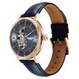 Titan Yin Yang Skeletal Automatic Analog with Rose Gold case, Blue Dial Blue Leather Strap Watch for Men - image number 2