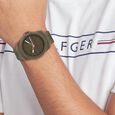 Tommy Hilfiger Quartz Analog Green Silicone Strap for Men - image number 3