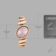 Vyb Successor By Fastrack Quartz Analog Pink Dial Rose Gold Metal Strap Watch For Girls - image number 3