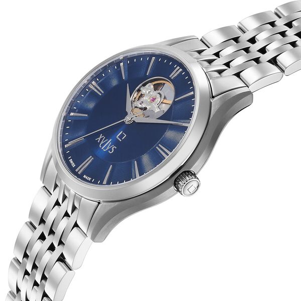 Xylys Belvedere Automatic Blue Dial Silver Coloured Stainless Steel Strap Watch For Men - image number 3