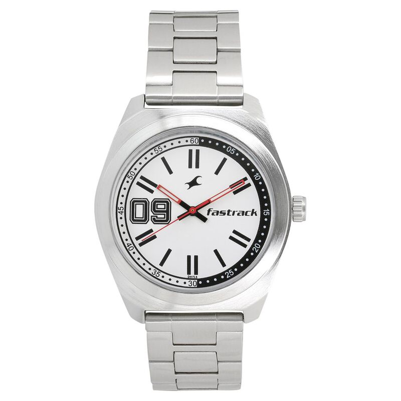 Fastrack Varsity Quartz Analog White Dial Stainless Steel Strap Watch for Guys - image number 0