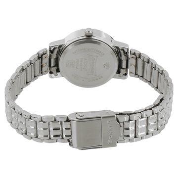 Sonata Quartz Analog White Dial Silver Stainless Steel Strap Watch For Women
