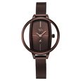 Vyb Charmer By Fastrack Quartz Analog Brown Dial Brown Stainless Steel Strap Watch For Girls - image number 1