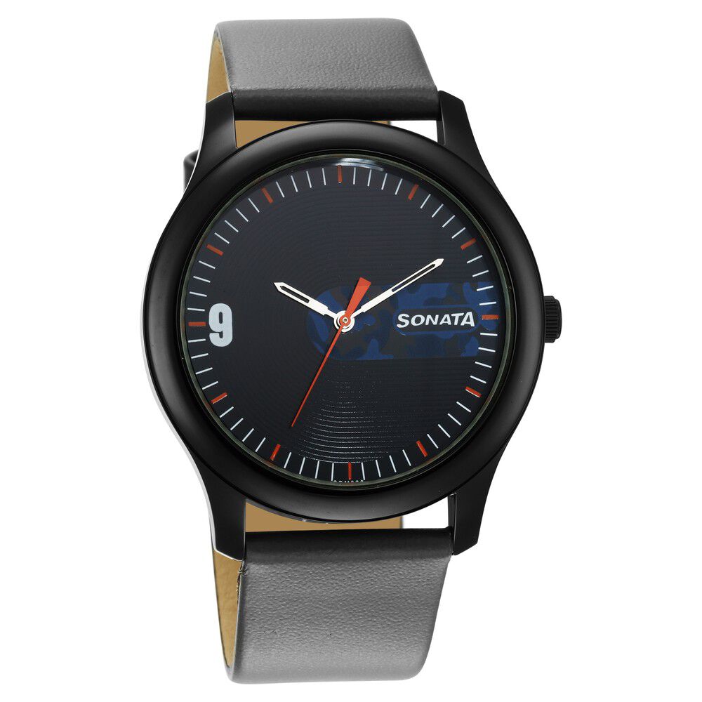 Sonata full cheap black watches