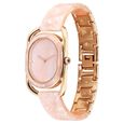 Fastrack Younique Quartz Analog Pink Mother Of Pearl Dial Two Toned Acetate & Metal Strap Watch For Girls - image number 2