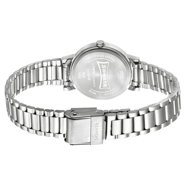 Sonata Linnea Pink Dial Women Watch With Stainless Steel Strap - image number 3