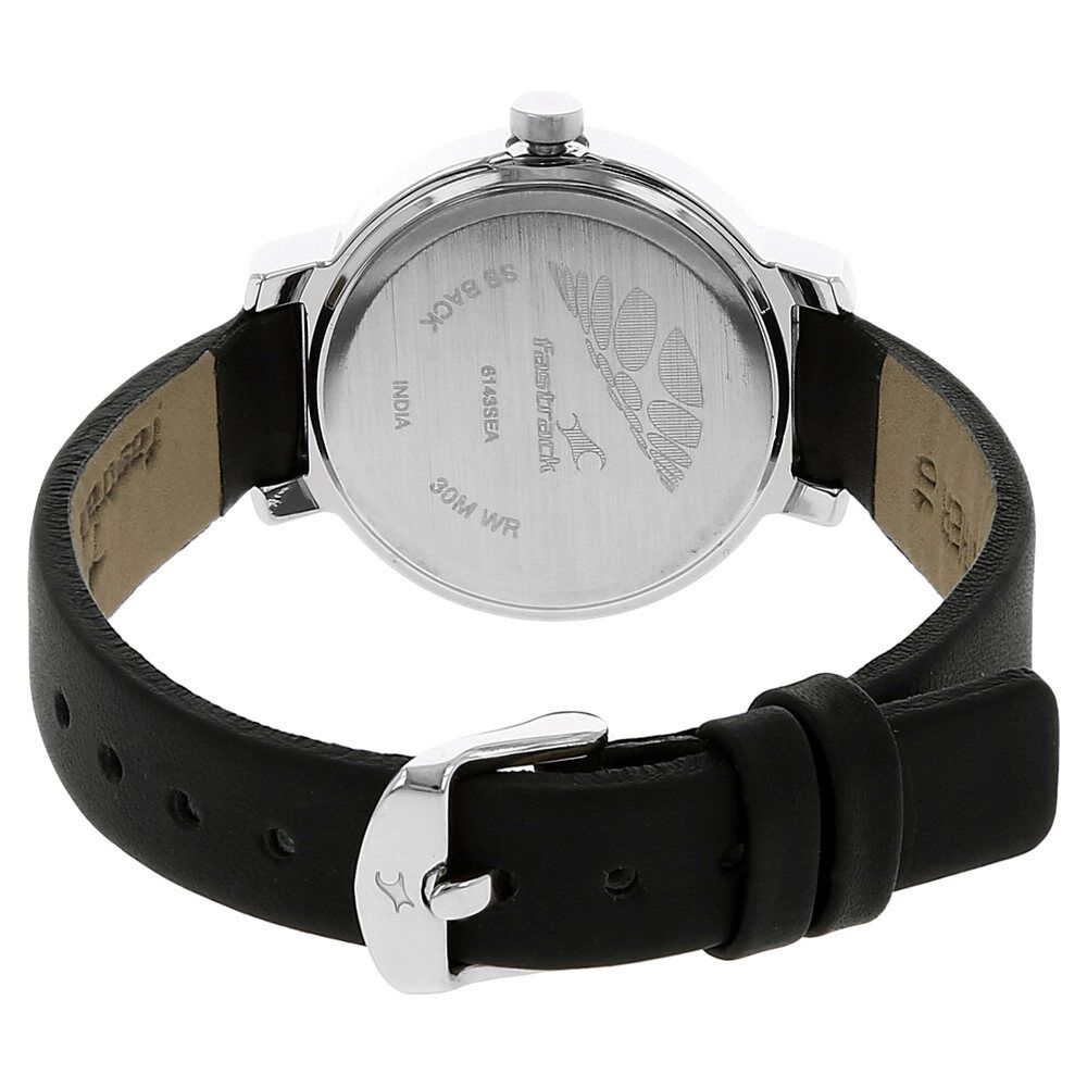Buy Online Fastrack Motorheads Quartz Analog Beige Dial Leather