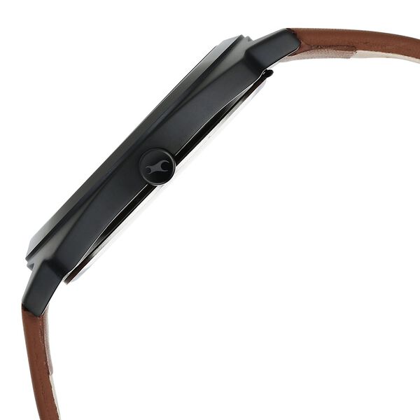 Fastrack Groove Quartz Analog Black Dial Guys Leather Watch - image number 5