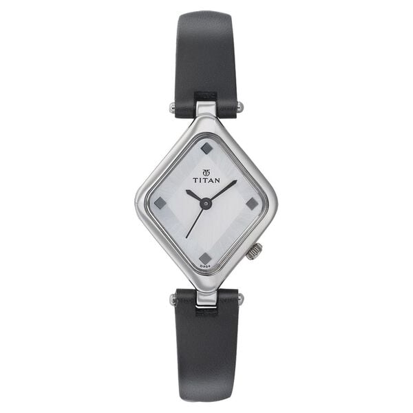 Buy Online Titan Quartz Analog Silver Dial Watch for Women - nb2464sl01 ...