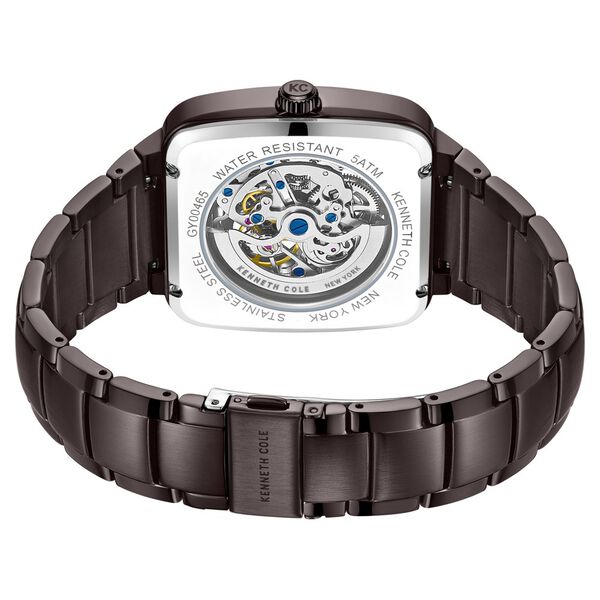 Kenneth Cole Automatic Brown Dial With Brown Stainless Steel Strap Watch For Men - image number 4