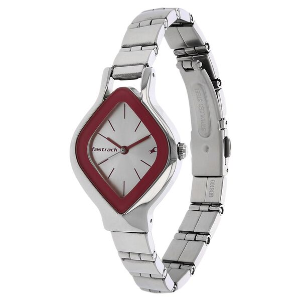 Fastrack Quartz Analog Silver Dial Stainless Steel Strap Watch for Girls - image number 1