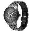 Titan Metal Mechanicals Black Dial Black Stainless Steel Strap Watch for Men - image number 3