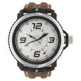 Fastrack Quartz Analog Green Dial Leather Strap Watch for Guys