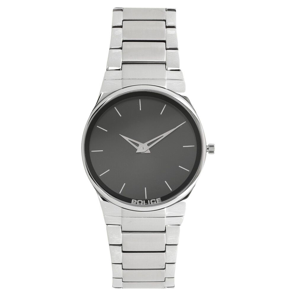 Police watch metal strap top