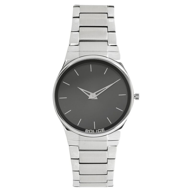 Police Quartz Analog Black Dial Stainless Steel Strap Watch for Men