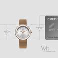 Vyb Lumina By Fastrack Quartz Analog Silver Dial Rose Gold Stainless Steel Strap Watch For Girls - image number 3