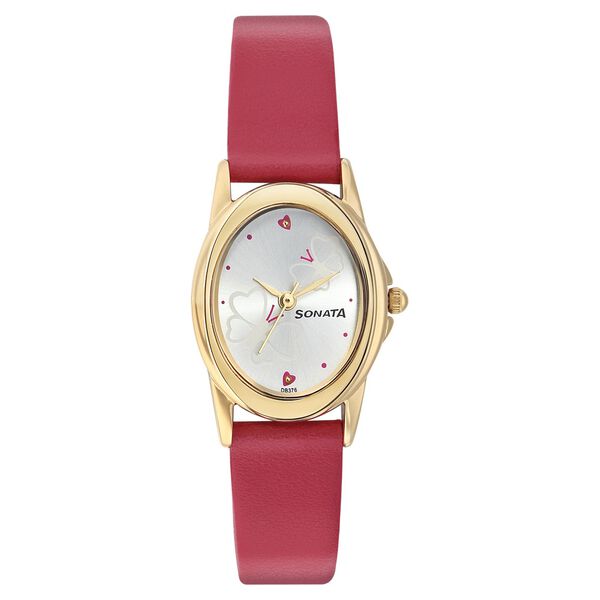 Sonata Quartz Analog Silver Dial Strap Watch for Women - image number 0