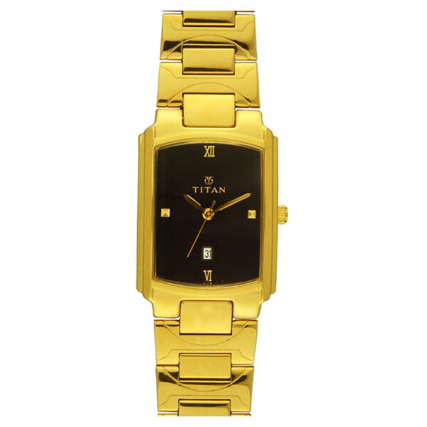 Titan Quartz Analog with Date Black Dial Watch for Men - image number 0