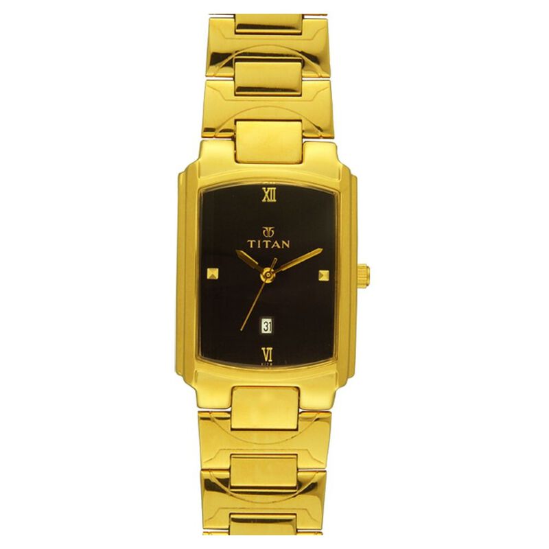 Titan Quartz Analog with Date Black Dial Watch for Men