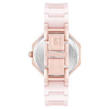 Anne Klein Quartz Analog Mother Of Pearl Dial Ceramic Strap Watch For Women