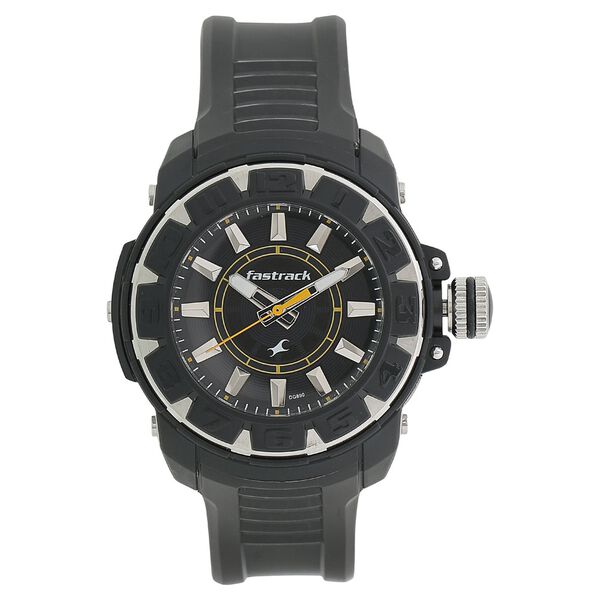 Fastrack Quartz Analog Grey Dial Plastic Strap Watch for Guys - image number 0