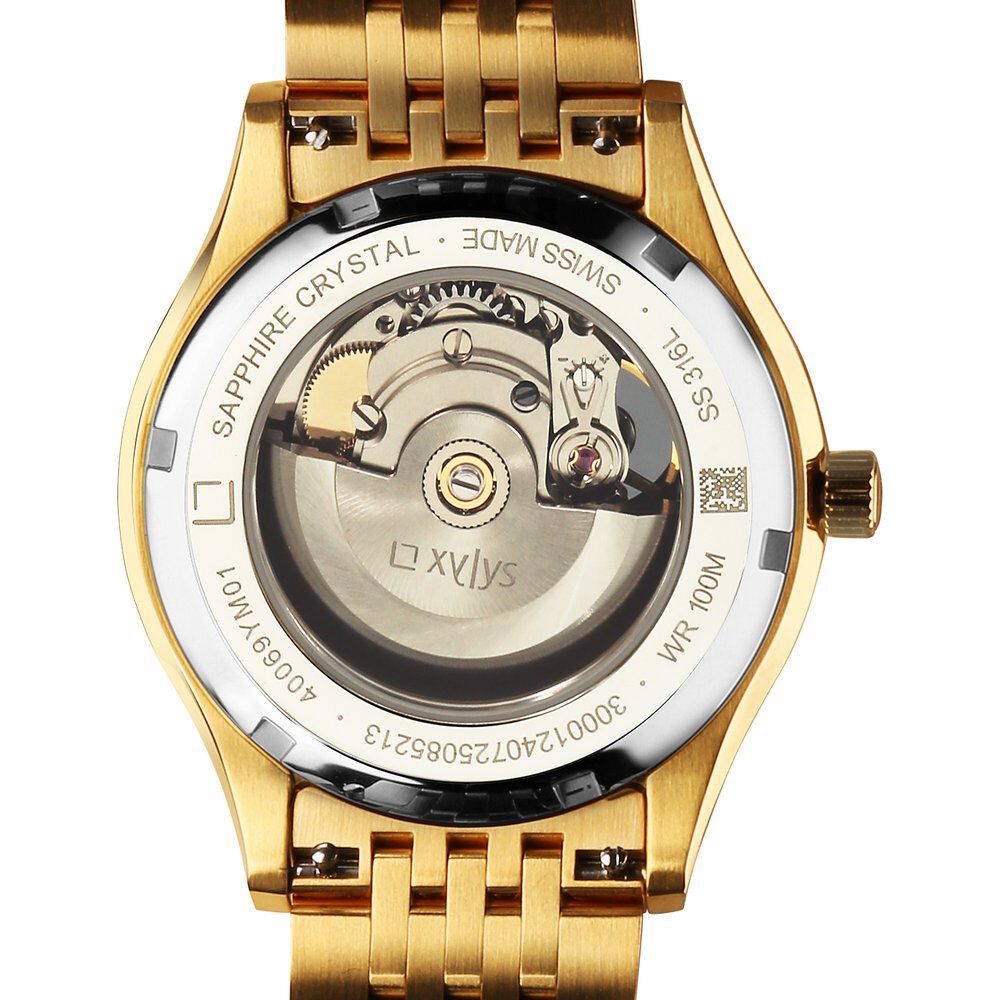 Buy Online Xylys Belvedere Automatic Green Dial Golden Stainless