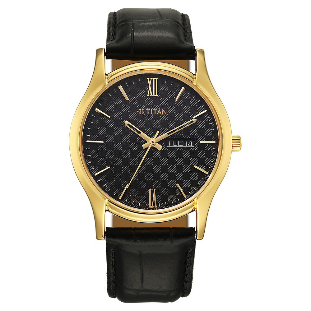 Titan Karishma Regal Classic Day-Date Men's Dress Watch
