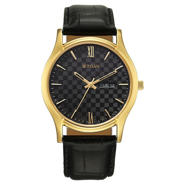 Titan Karishma Regal Classic Day-Date Men's Dress Watch - image number 0