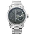 Fastrack Pulse IV Dual Time Analog Watch with Black Dial & Black Stainless Steel Strap For Guys
