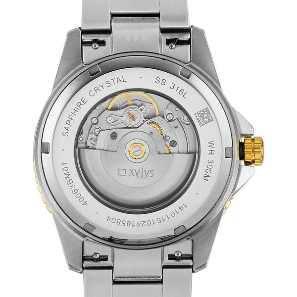 Xylys Automatic Analog with Date Black Dial Two Toned Stainless Steel Strap Watch For Men - image number 5