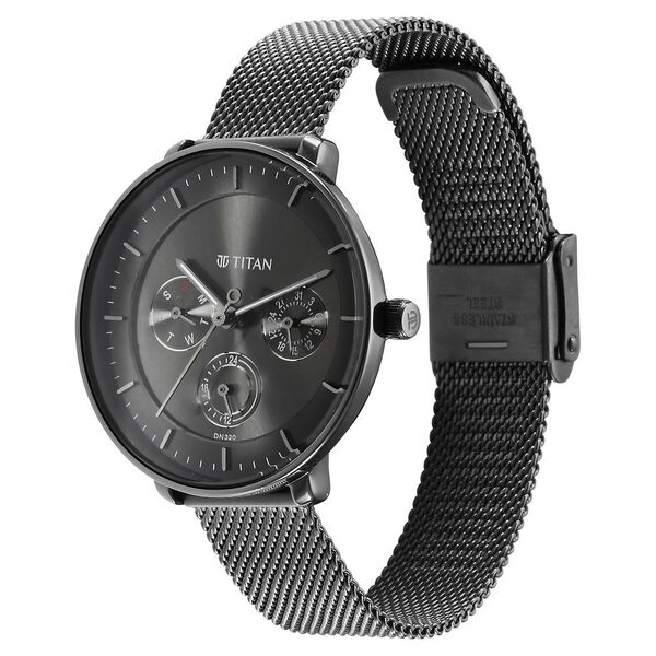 Titan Noir Anthracite Analog Stainless Steel Strap watch for Women - image number 2