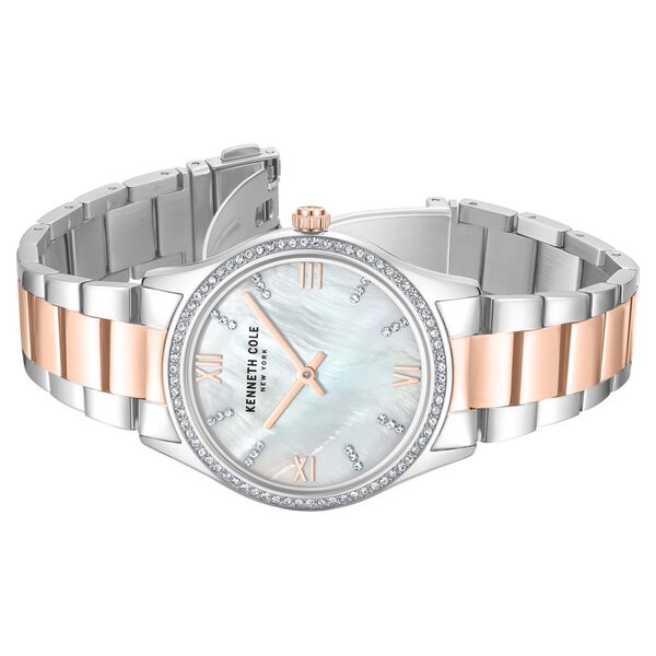 Kenneth Cole Quartz Analog Mother Of Pearl Dial Stainless Steel Strap Watch For Women - image number 2
