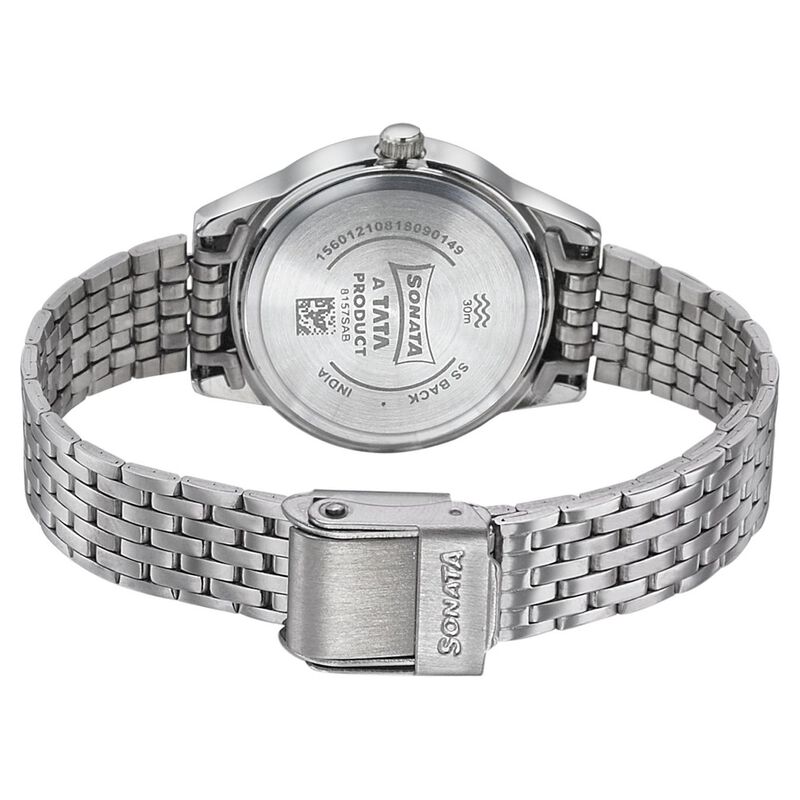 Sonata Mission Mangal White Dial Women Watch With Stainless Steel Strap - image number 3