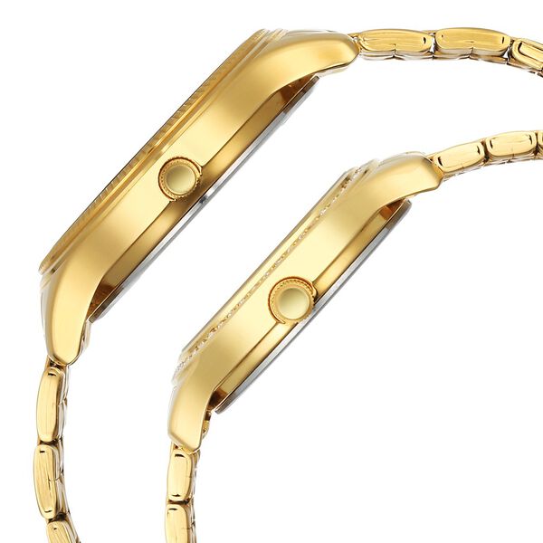 Titan Karishma Bandhan Champagne Dial Analog Stainless Steel Strap watch for Couple - image number 3