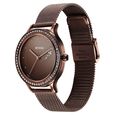 Titan Purple Glam It Up Brown Dial Analog with Date Stainless Steel Strap Watch for Women - image number 2