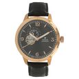 Titan Automatic Black Dial Leather Strap Watch for Men - image number 0