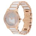 Xylys Quartz Analog Mother of Pearl Dial White Stainless Steel & Ceramic Strap Watch For Women - image number 1
