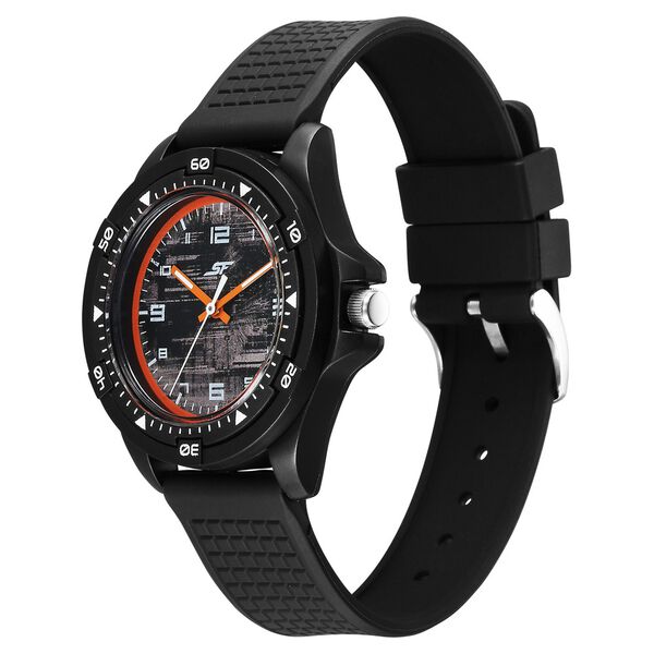 SF Sporty Analogs Quartz Analog Multicoloured Dial Black Plastic Strap Watch For Men - image number 2