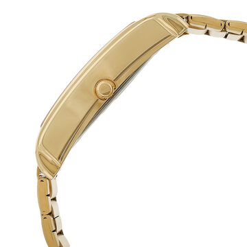 Sonata Quartz Analog with Day and Date Champagne Dial Stainless Steel Strap Watch for Men