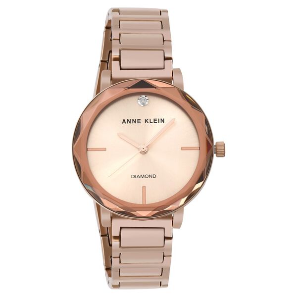 Anne Klein Quartz Analog Rose Gold Dial Metal Strap Watch for Women - image number 0