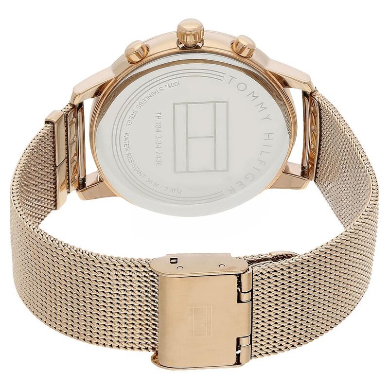 Tommy Hilfiger Quartz Multifunction Rose Gold Dial Stainless Steel Strap Watch for Women - image number 4