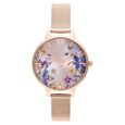 Olivia Burton Quartz Analog Pink Dial Stainless Steel Strap Watch for Women - image number 0