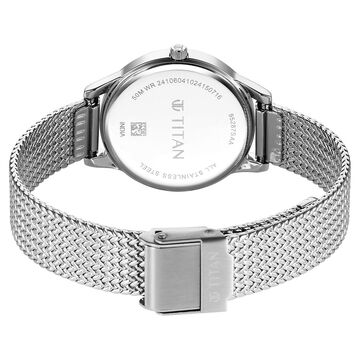 Titan Titan Timeless Urban Quartz Analog Blue Dial Metal Strap Watch For Women