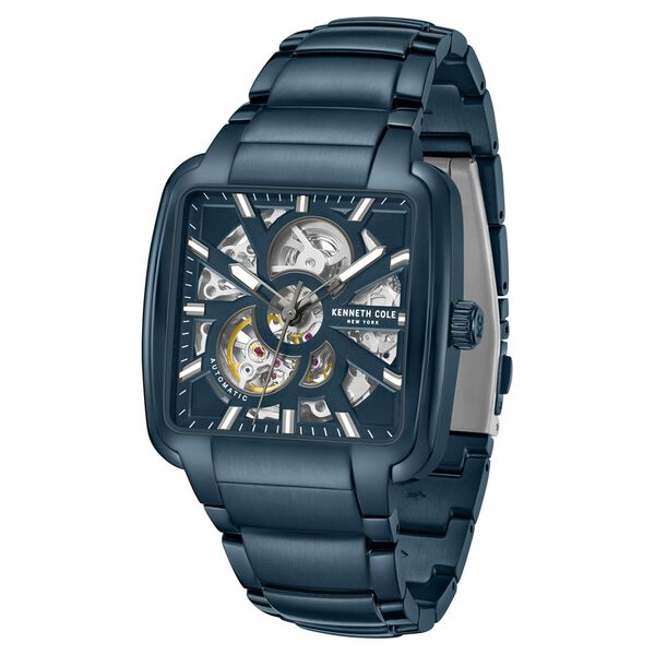 Kenneth Cole Automatic Blue Dial With Blue Stainless Steel Strap Watch For Men - image number 1
