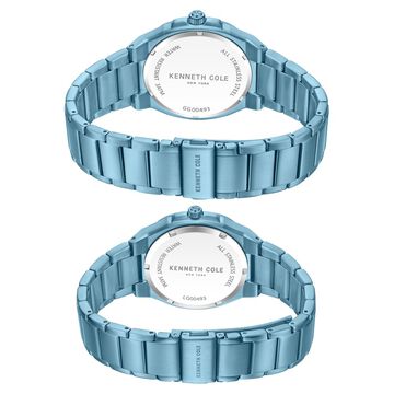 Kenneth Cole Kenneth Cole Quartz Analog Blue Dial With Blue Stainless Steel Strap Watch for Couple